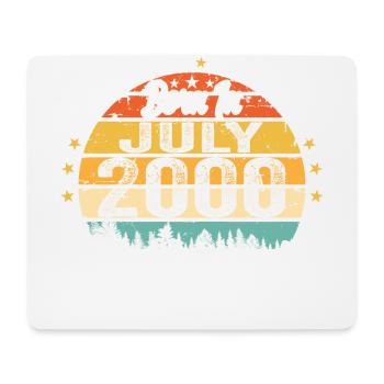 2000 Juli - Jahre Großartigkeit seit Juli 2000 - Mousepad (Querformat) - Weiß - Vorne