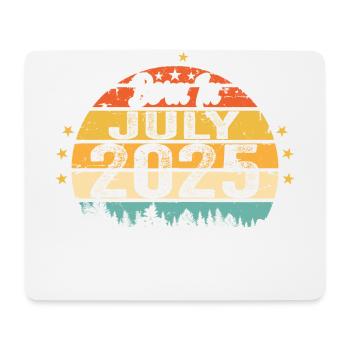 2025 Juli - Jahre Großartigkeit seit Juli 2025 - Mousepad (Querformat) - Weiß - Vorne