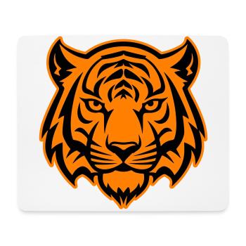 Tiger Head Wilderness Silhouette - Mouse Pad (horizontal) - white - Front