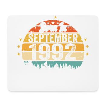 Septembre 1992 Jubilé 1992 Septembre - Tapis de souris (format paysage) - blanc - Devant