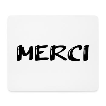 MERCI. MAÎTRESSE. MAÎTRE. MERCI MAÎTRESSE - Tapis de souris (format paysage) - blanc - Devant