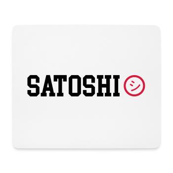 Satoshi Nakamoto BTC Bitcoin - Mouse Pad (horizontal) - white - Front