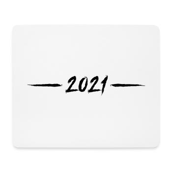 2021 year line element - Mouse Pad (horizontal) - white - Front