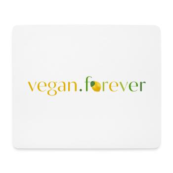 Vegan forever lemon - Tapis de souris (format paysage) - blanc - Devant