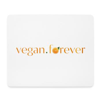 Vegan forever orange slice - Tapis de souris (format paysage) - blanc - Devant