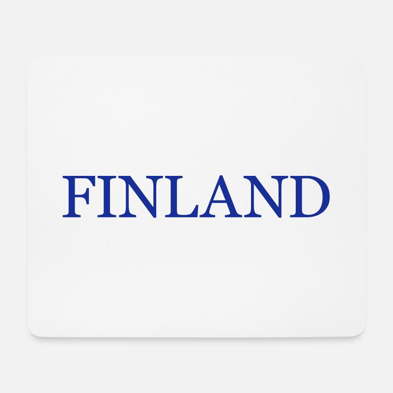 Finnland - Mousepad (Querformat) - Weiß