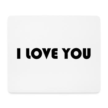 I LOVE YOU. COUPLE. JUST MARRIED. Bachelorette party - Mouse Pad (horizontal) - white - Front
