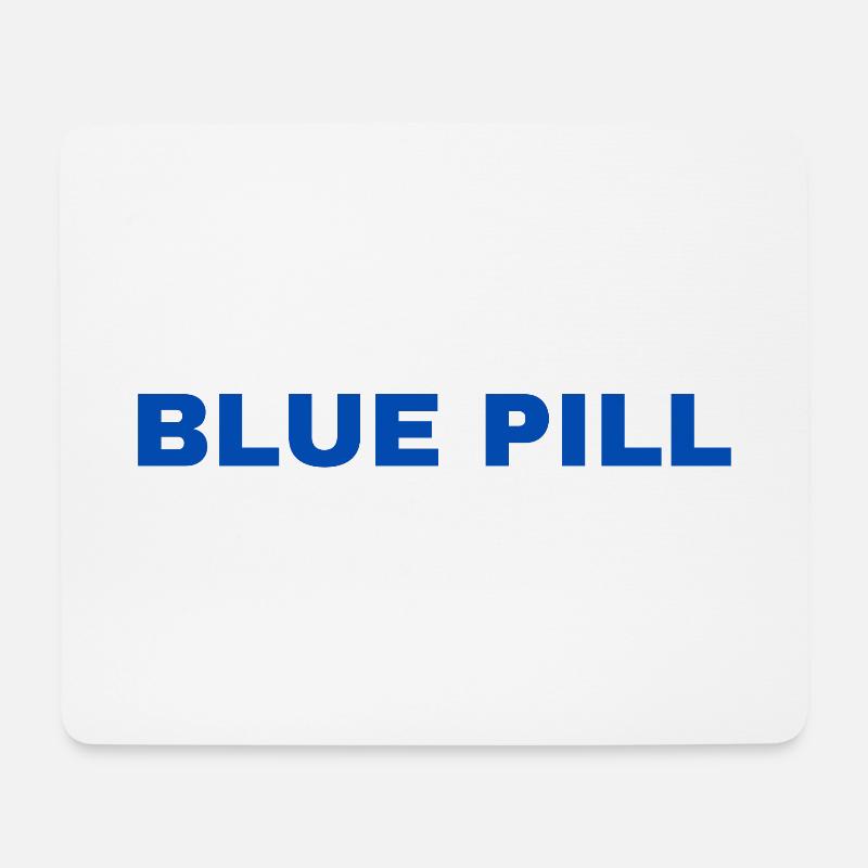 Blue Pill - Mousepad (Querformat) - Weiß