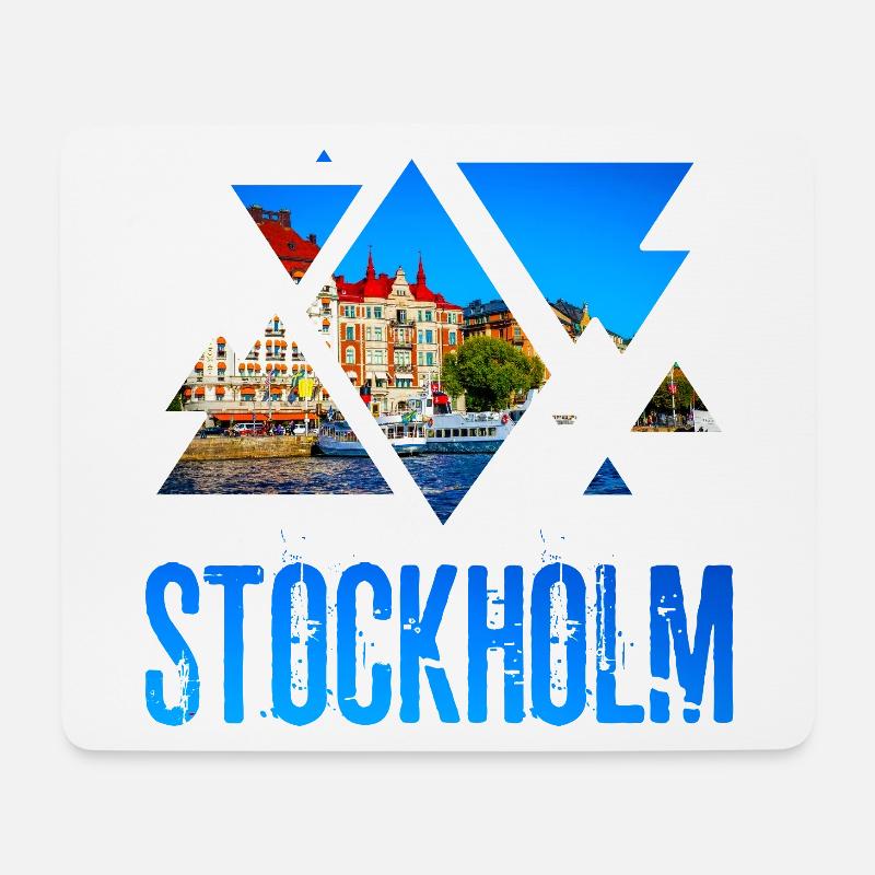 Stockholm Schweden Sweden Skyline Stadt City - Mousepad (Querformat) - Weiß