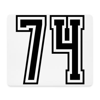 74 digit number - Mouse Pad (horizontal) - white - Front