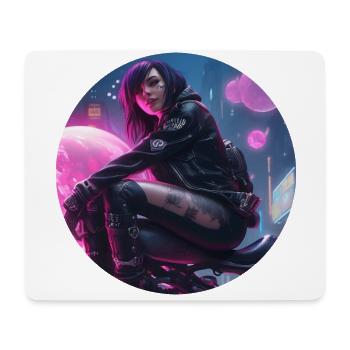 Hot Girl on Bike - Moi et ma moto - Tapis de souris (format paysage) - blanc - Devant