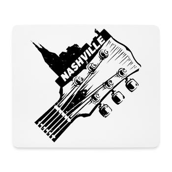 Nashville Tennessee USA Gitarre Skyline Musik - Mousepad (Querformat) - Weiß - Vorne