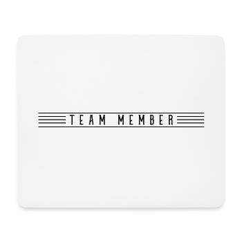 team member stroke - Mouse Pad (horizontal) - white - Front