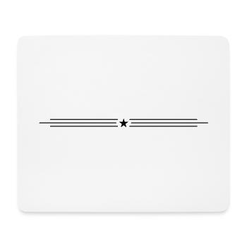 star symbol stroke - Mouse Pad (horizontal) - white - Front