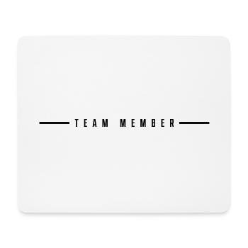 team member stroke - Mouse Pad (horizontal) - white - Front