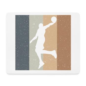Basket-ball basket-ball équipe de basket - Tapis de souris (format paysage) - blanc - Devant