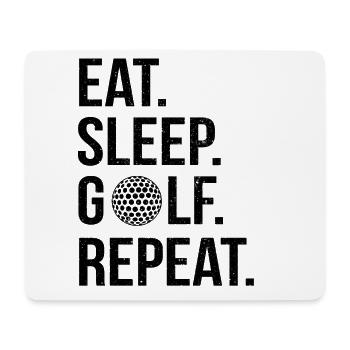 Golf Golfer Golfplatz Golfspieler - Mousepad (Querformat) - Weiß - Vorne