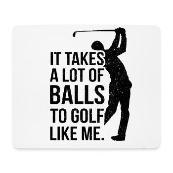 Golf Golfer Golf Course Golfer - Mouse Pad (horizontal) - white - Front