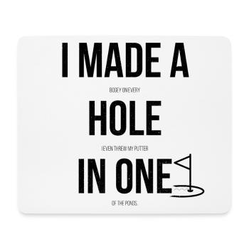 Golf Golfer Golfplatz Golfspieler - Mousepad (Querformat) - Weiß - Vorne