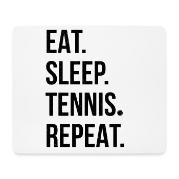 Tennis Tennis Tennis - Tapis de souris (format paysage) - blanc - Devant