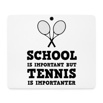 Tennis Tennis Tennis - Tapis de souris (format paysage) - blanc - Devant