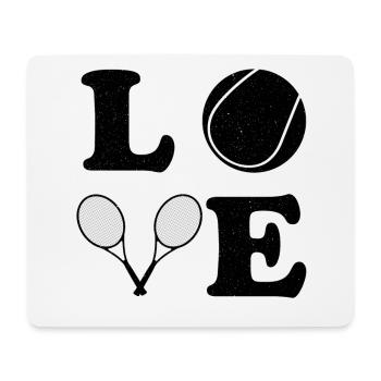 Tennis Joueur de tennis Court de tennis Amour - Tapis de souris (format paysage) - blanc - Devant