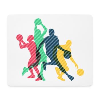Basketball basketball basketball team - Mouse Pad (horizontal) - white - Front