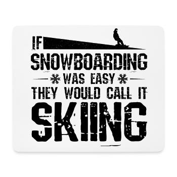 Snowboarding Snowboarding Snowboarding Snowboarder - Mouse Pad (horizontal) - white - Front