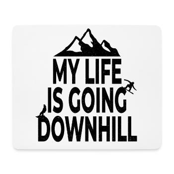 Snowboarding Snowboarding Snowboarding Snowboarder - Mouse Pad (horizontal) - white - Front