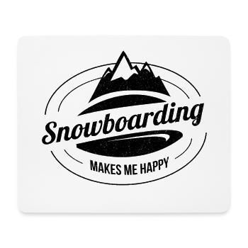 Snowboarding Snowboarding Snowboarding Snowboarder - Mouse Pad (horizontal) - white - Front