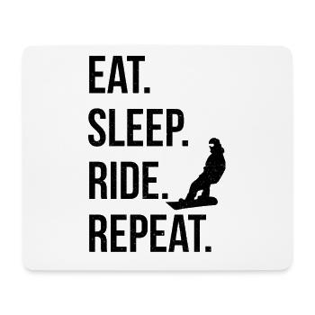 Snowboarding Snowboarding Snowboarding Snowboarder - Mouse Pad (horizontal) - white - Front