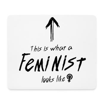 Féminisme féministe féministe - Tapis de souris (format paysage) - blanc - Devant