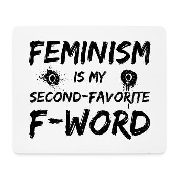 Féminisme féministe féministe - Tapis de souris (format paysage) - blanc - Devant
