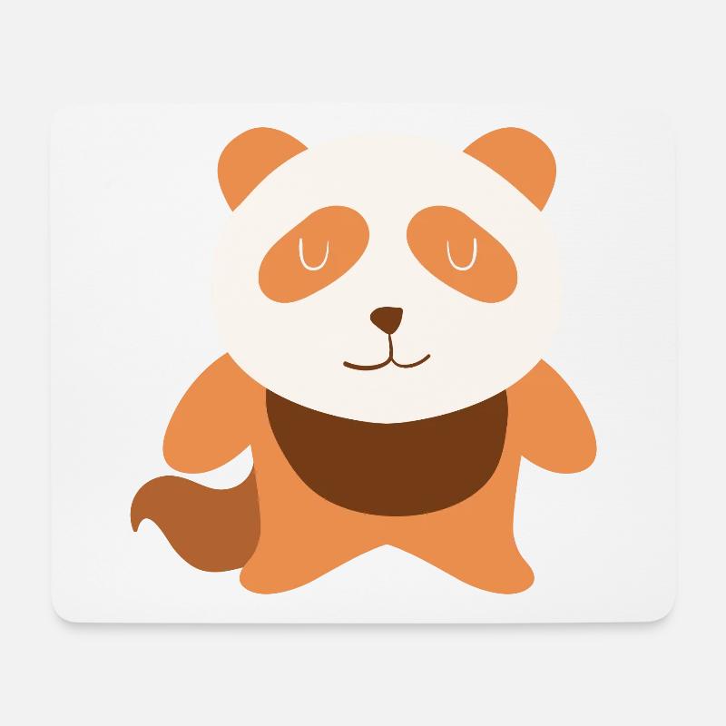 Cute red panda - Netter roter Panda - Mousepad (Querformat) - Weiß