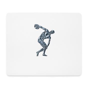 Chemise de lanceur de disque - Tapis de souris (format paysage) - blanc - Devant