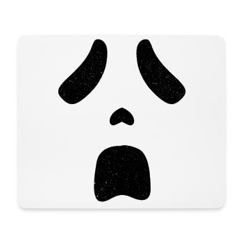 Halloween Geist Schrei Gesicht - Mousepad (Querformat) - Weiß - Vorne
