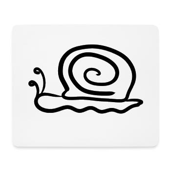 slug - Mouse Pad (horizontal) - white - Front