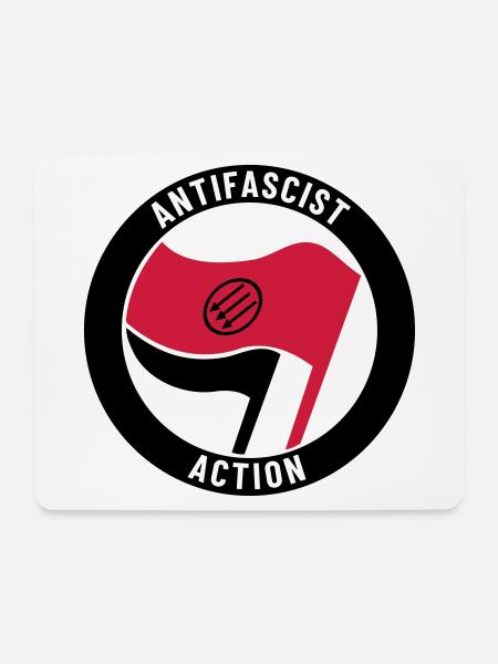 Antifascist Action – 3 Arrows - Mousepad (Querformat) - Weiß