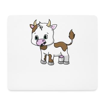 vache - Tapis de souris (format paysage) - blanc - Devant