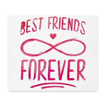 best friends forever heart - Mouse Pad (horizontal) - white - Front