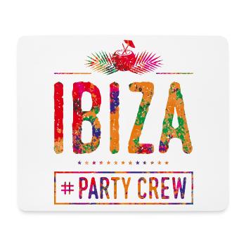 ibiza party crew colorful - Mouse Pad (horizontal) - white - Front
