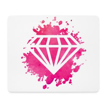 diamond pink - Mouse Pad (horizontal) - white - Front