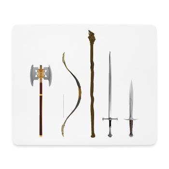 Fellowship weapons - Mouse Pad (horizontal) - white - Front