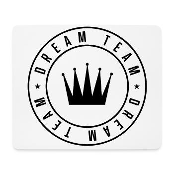 dream team krone cercle - Tapis de souris (format paysage) - blanc - Devant