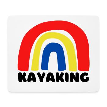 Arc-en-ciel de kayak. - Tapis de souris (format paysage) - blanc - Devant