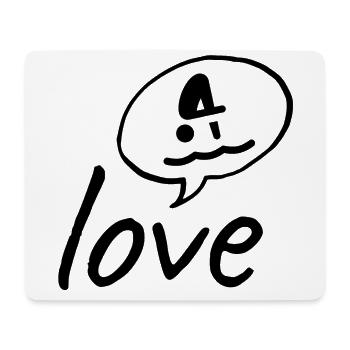 Amour: Plongée - Tapis de souris (format paysage) - blanc - Devant