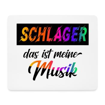 Schlager das ist meine Musik - Mousepad (Querformat) - Weiß - Vorne