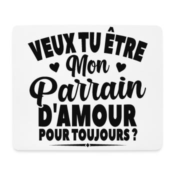 Veux Tu Être Mon Parrain D'amour Annonce Grossesse - Tapis de souris (format paysage) - blanc - Devant