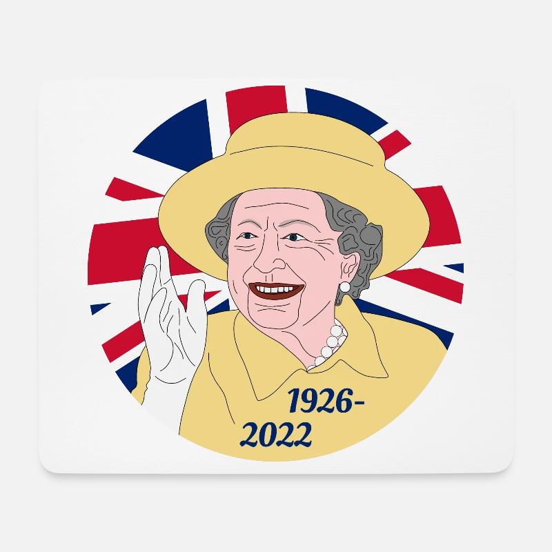 Queen Elizabeth II - 1926-2022 - Mousepad (Querformat) - Weiß