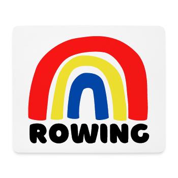 Rowing Rainbow. - Mouse Pad (horizontal) - white - Front